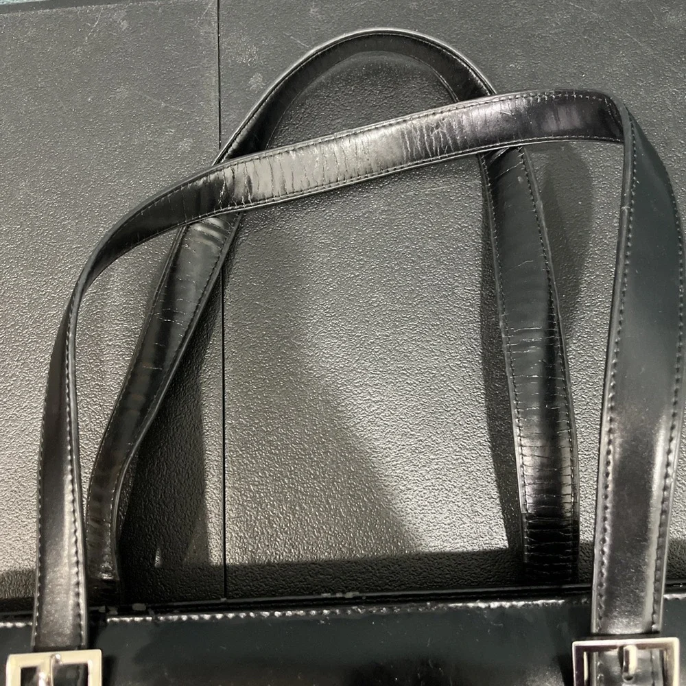 Franklin Covey Laptop Tote Womens Large Black Briefcase Professional Work Bag‎